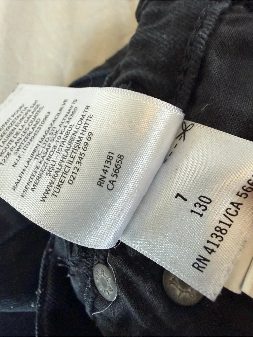 Ralph Lauren Black Kids Skinny Jeans